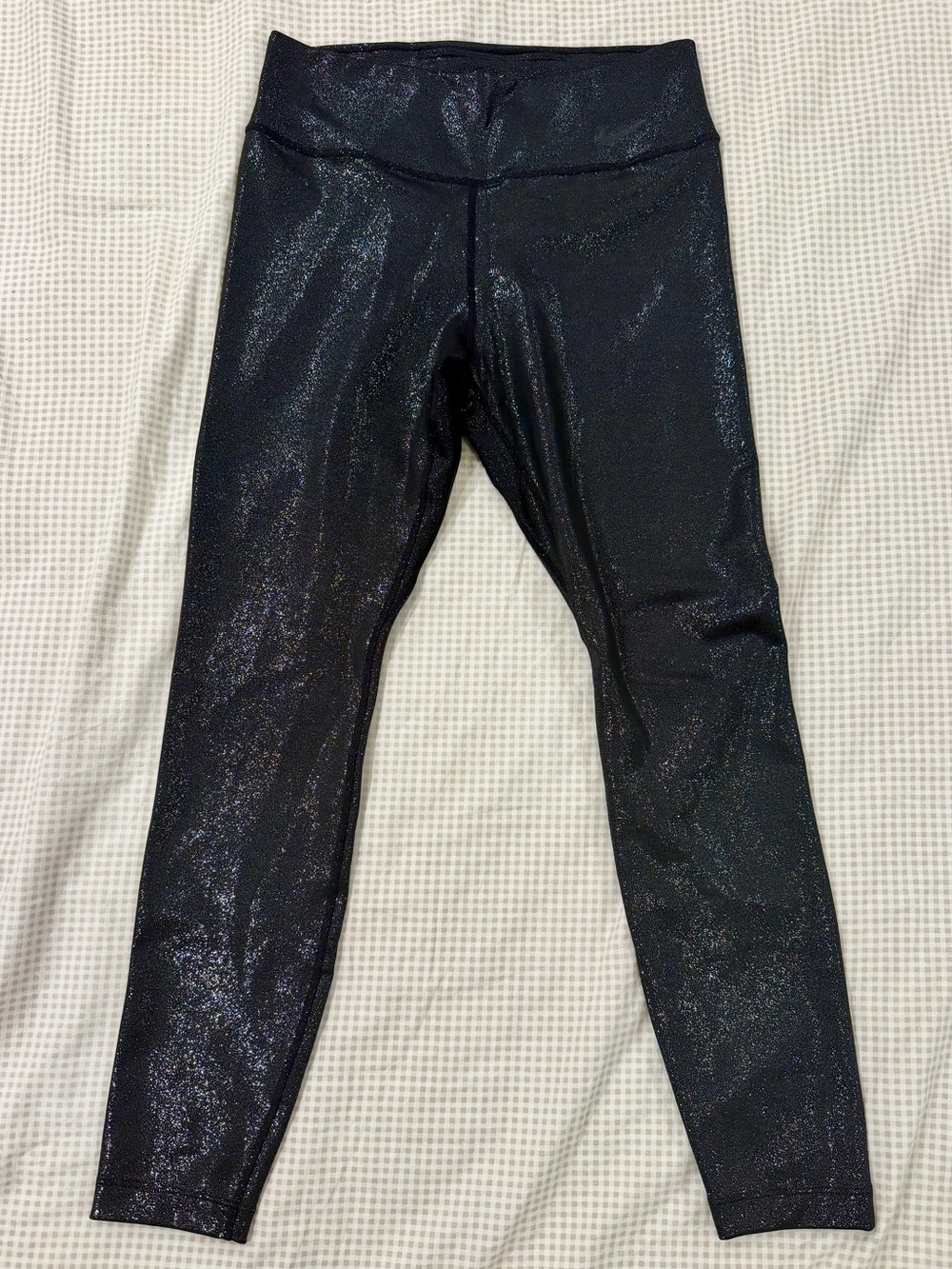 Nike Dri-FIT Black Metallic Shimmer Leggings Size Medium